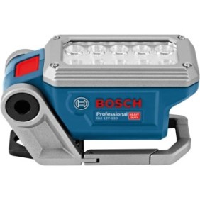 Lampada a batteria Bosch Professional GLI 12V-330, 12 V, 330 lumen, 2 livelli, angolo regolabile di 200°, 10 LED