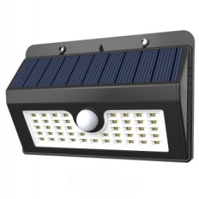 Lampada da parete solare con sensori di movimento e luce con 45 LED