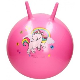 Pallone da salto gonfiabile John Unicorn rosa