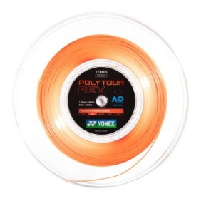 Yonex Poly Tour REV 125 connessione, 1.25mm, rotolo da 200m, colore arancio brillante