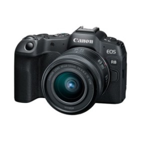 Fotocamera, Canon EOS R8 MILC, 24,2 MP, con obiettivo RF 24-50mm IS STM, Nero