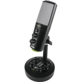 Microfono a condensatore USB, Mackie, CHROMIUM, 2 canali, uscita cuffie, Nero