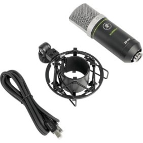 Microfono a condensatore USB, Mackie, EM-91CU+, incluso supporto, cardioide Polar, nero