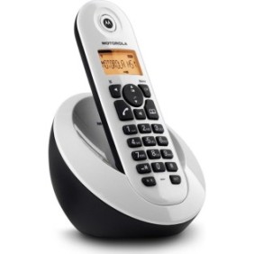 Telefono cordless Motorola C601, bianco/nero