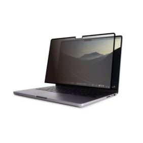 Pellicola protettiva per MacBook Pro 14" (M1, 2021) con filtro privacy, Moshi, Nero