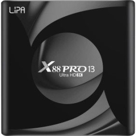 Box TV Lipa X88 Pro 13 Nero Android 4-64 GB