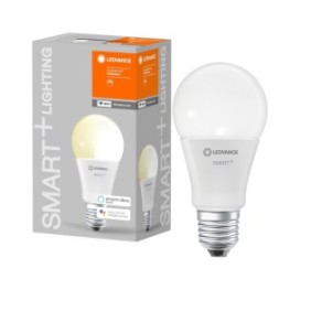 Lampadina LED intelligente Ledvance SMART+ WIFI, A60, E27, 9W (60W), 806 lm, dimmerabile, luce calda (2700K), compatibile amazon alexa/Google Assistant, classe energetica F