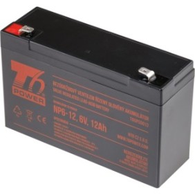 Batteria T6 Power compatibile con NP6-12, 6V, 12Ah