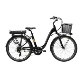 Bicicletta elettrica da donna Adriatica E1 nera
