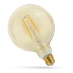 Lampadina LED, Spettro, E27, 5 W, 470 lm, Tipo Globo, Luce calda, Oro