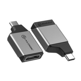 Adattatore, Alogic, Mini, USB-DisplayPort, Nero/Grigio