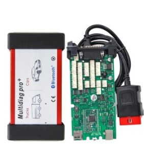 Tester per auto, OBDII, Connettività Bluetooth, Per auto e camion, Multidiag PCB singolo, Multicolor