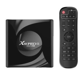 TV Box Android X88 Pro, Android 13, 64 GB, 2 GB, Nero