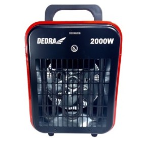 Ventilatore per riscaldamento DEDRA 9920B da 2000 W con 3 livelli di potenza e termostato