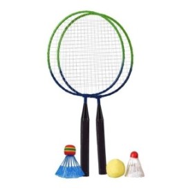 Set da badminton con mini racchetta