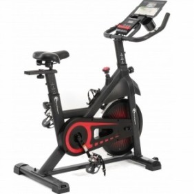 Bicicletta da ciclismo indoor FitTronic SB8000, Volano 13 kg, Display e applicazioni Kinomap, Zwift, z-sport