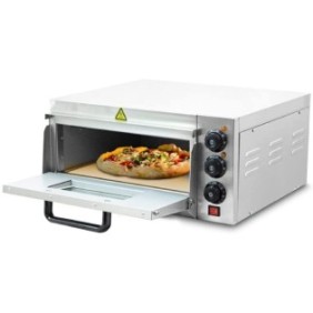 Forno per pizza, Elettrico, 350°C, 2000W, Silver