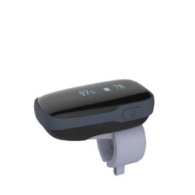 Saturimetro per monitoraggio del sonno, Wellue, Bluetooth integrato, 50x76 mm, Nero/Grigio