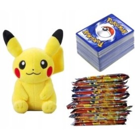 Set di carte da gioco/peluche, Pikar, Pokemon/Pikachiu, 360 carte, Multicolor