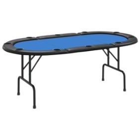 Tavolo da poker, Zakito Europe, 206x106 cm, Blu