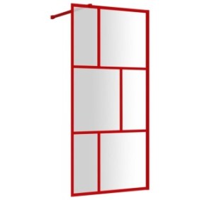 Pannello doccia, Zakito Europe, vetro ESG, 78-80x195 cm, rosso