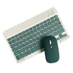 Set tastiera/mouse, Mmgoqqt, Bluetooth, Verde/Bianco