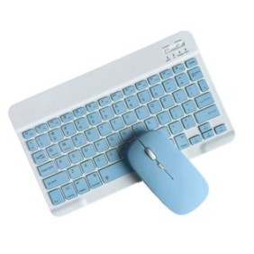 Set tastiera/mouse, Mmgoqqt, Bluetooth, Blu/Bianco