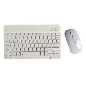 Set tastiera/mouse, Mmgoqqt, Bluetooth, Bianco