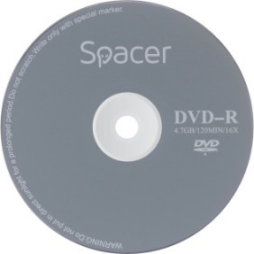 DISTANZIATORE DVD-R 4,7GB, 120min, velocità 16x, 1pz, busta, "DVDR01" 8115 001 001 157227.0