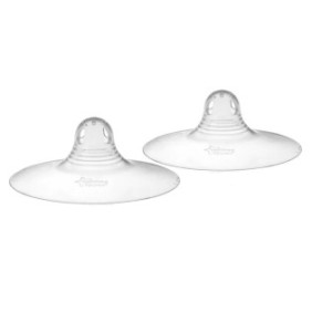 Set di 2 paracapezzoli in silicone Tommee Tippee 230164, Trasparente