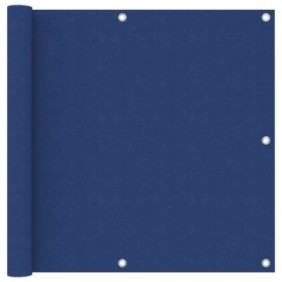 vidaXL paravento per balcone, Tessuto, 90 x 400 cm, Blu