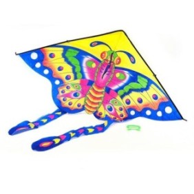 Aquilone, motivo farfalla, multicolore