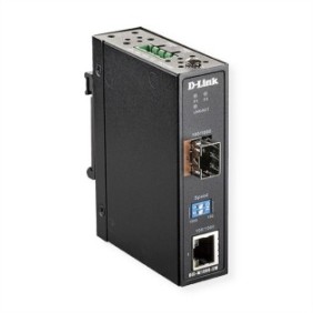 Convertitori Ethernet industriali, D-Link, DIS-M100G-SW, nero