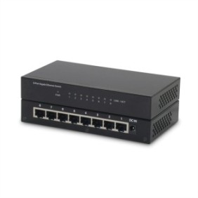 Switch, ROLINE, Gigabit Ethernet, 8 porte, Nero