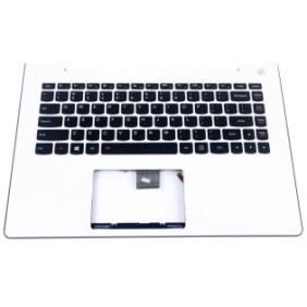 Tastiera portatile, Lenovo, con poggiapolsi, BL Lenovo IdeaPad S41-70 U41-70 500s 14ISK, bianco