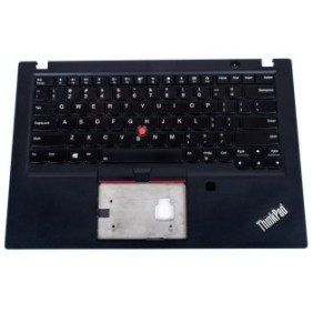 Poggiapolsi con tastiera illuminata, Lenovo, ThinkPad T490s, per lettore di impronte digitali, 14", Nero