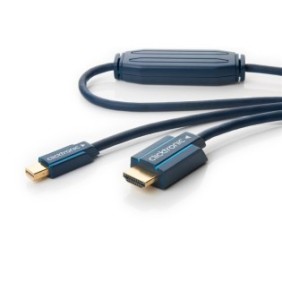 Cavo adattatore Mini DisplayPort/HDMI, Clicktronic, 3 m, blu/oro