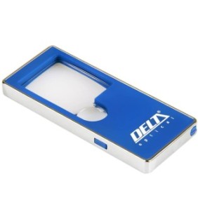 Lente d'ingrandimento Delta Optical, 3x/10x, illuminazione LED/UV, blu