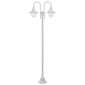 Lampada da giardino, Zakito Europe, Alluminio/PVC, 220 cm, Bianco