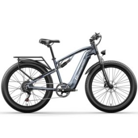 Bicicletta elettrica Shengmilo 1000W con sospensione completa e batteria Samsung rimovibile 17, 5AH, 26" MTB Fatbike 42 km/H MX05