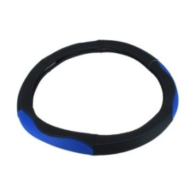 Coprivolante IdealSTORE, similpelle, taglia M, colore nero-blu, diametro 37-38 cm