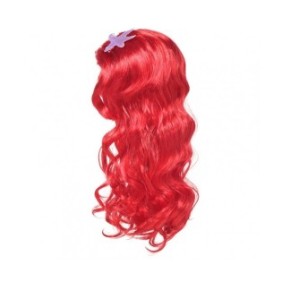 Parrucca per bambini Sirena Ariel, rossa