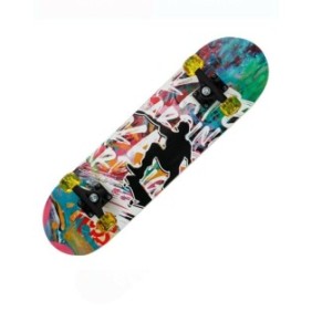 Skateboard in alluminio con motivo Graffiti, 71x20 cm, 50 kg