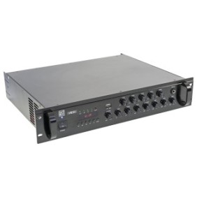 Mixer PA amplificato 100V 240W 5 Zone con USB, BLUETOOTH, SD e FM