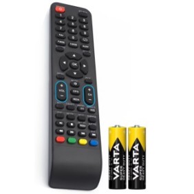 Telecomando TV compatibile con Vortex, VLED-24-32-40, LEDV-40CK308, 32CK600, colore nero, batterie incluse