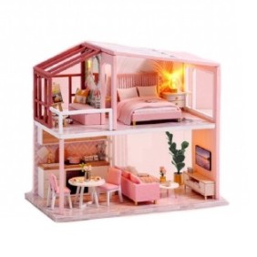 Gioco interattivo ed educativo, modello di casa da assemblare, miniatura, Simple House 2, fai da te