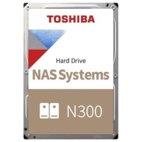 HDD interno, Toshiba, 3.5", N300 alta affidabilità, 8TB, 256MB / 7200RPM, multicolore