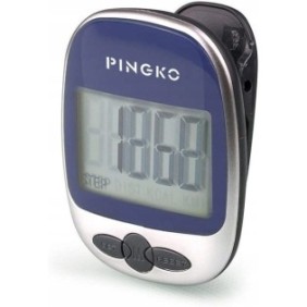 Dispositivo per il monitoraggio dell'attività fisica, LCD, 99999 passi, Blu/Grigio