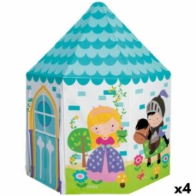 Set di 4 scatole portagiochi per bambini, PVC, 104x104x130 cm, Multicolor