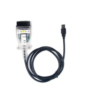 Cavo diagnostico per auto USB OBD2 a 20 pin compatibile BMW E60 E61 E83 E81 E87 E90 E91 E92 E93 E70 R56 Bianco
